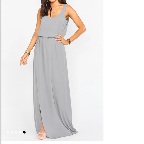Show Me Your MuMu Kendall Maxi Bridesmaid Dress Size Medium - Picture 4 of 9